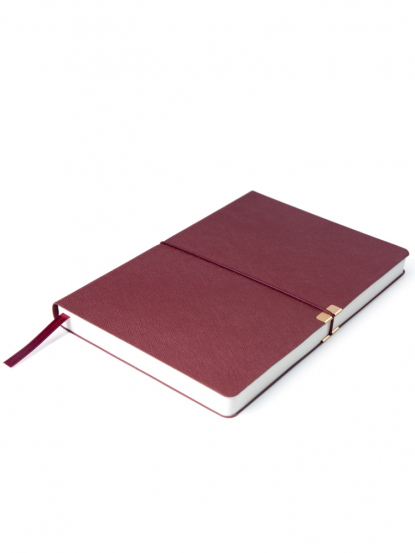 Ежедневник А5 в гибкой обложке Jim, бордовый
