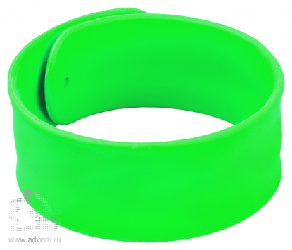 Силиконовый слэп-браслет, стандартный, светло-зеленый