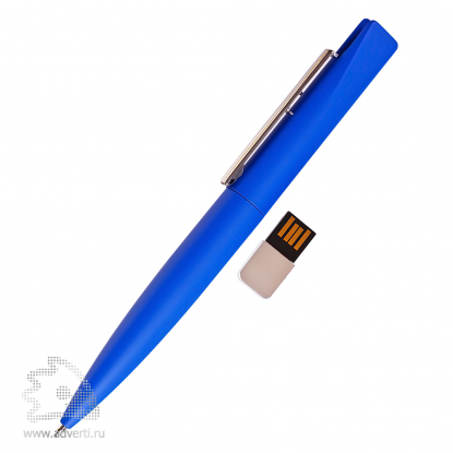 USB-Flash ручка Buran 309, синяя, с флешкой