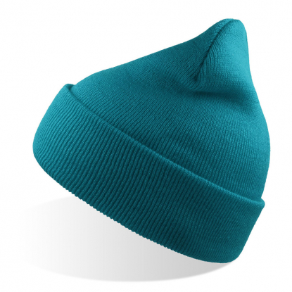 Шапка вязаная двойная Wind-S, морская волна