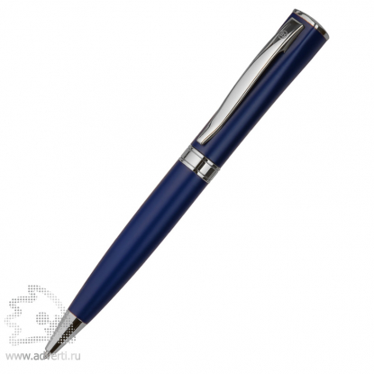 Ручка шариковая WIZARD CHROME, темно-синяя