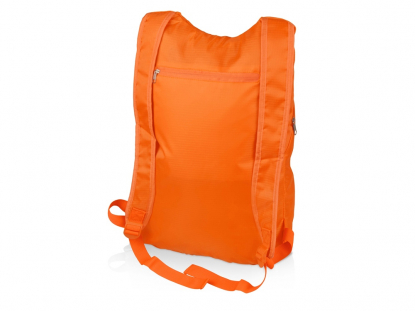 Рюкзак складной Compact, оранжевый, обратная сторона
