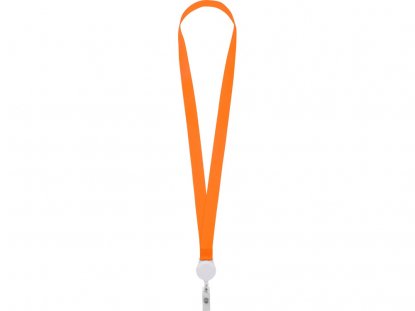 Ланъярд с ретрактором, оранжевый