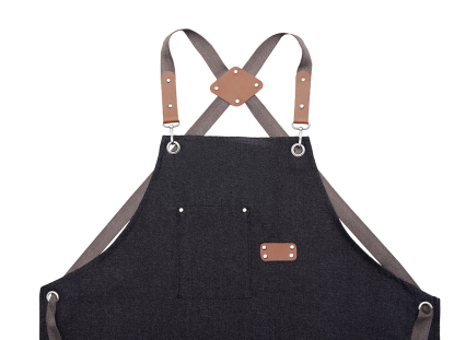 Джинсовый фартук с карманами Fry, черный