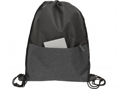 Рюкзак-мешок Reflex со светоотражающим эффектом, серый, пример использования