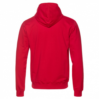 Толстовка StanHappy, унисекс, красная, вид сзади