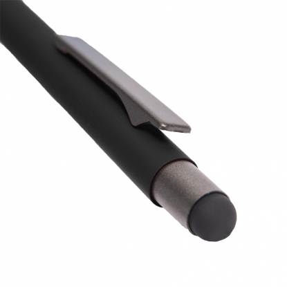 Ручка шариковая FACTOR GRIP со стилусом, черная