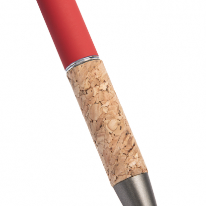 Ручка шариковая FACTOR GRIP со стилусом, красная