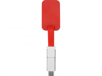 Зарядный кабель Charge-it 3 в 1, красный, общий вид
