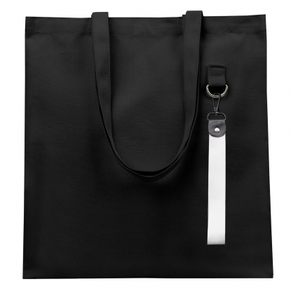 Сумка для покупок LUMISSA с ремувкой, чёрная с белым