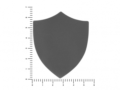 Патч Щит, nubuk, серый