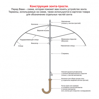 Зонт складной автоматический Forest Cardiff Safeclosing