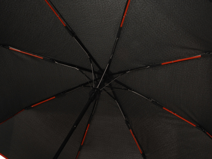 Зонт складной Motley с цветнами спицами, красный, спицы