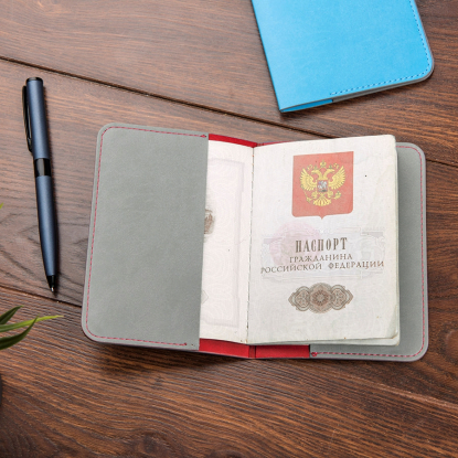 Обложка для паспорта IMPRESSION, коллекция ITEMS, красная, с паспортом