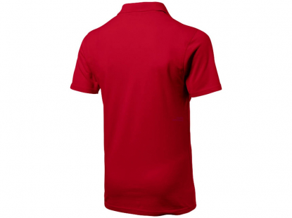 Рубашка поло First 2.0, мужская, красная, вид сзади