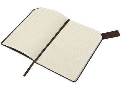 Блокнот А5 с магнитным клапаном в гибкой обложке Chaplin, коричневый