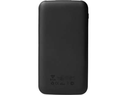 Набор из внешнего аккумулятора и универсального кабеля с подсветкой лого Reserve LED, 10000mAh, черный