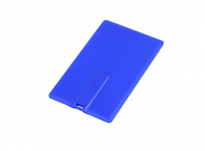 Флешка в виде пластиковой карты, синяя