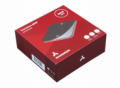 Внешний аккумулятор Carmine Accesstyle с цифровым индикатором 8MP 8000 mAh, коробка