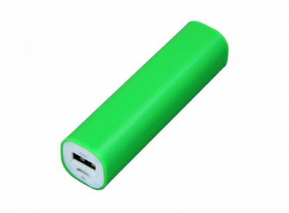 Универсальное зарядное устройство power bank прямоугольной формы, зеленое