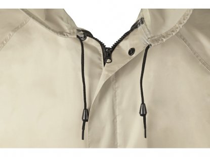 Дождевик со светоотражающей тесьмой Lanai, молочный