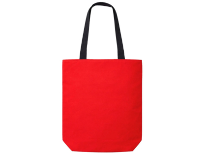 Сумка на молнии Zipper Neo из хлопка 280 г c карманом на молнии спереди, красная