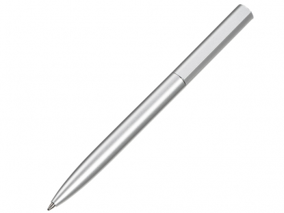 Ручка металлическая шариковая Minimalist, софт-тач, серебристая