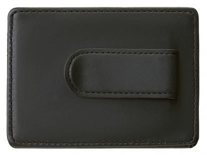 Картхолдер для двух карт и наличных денег с зажимом Crave, черный