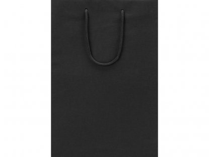 Пакет подарочный Imilit T, черный, вид спереди