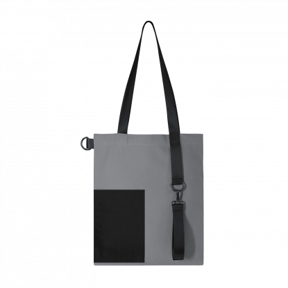 Шоппер Superbag Color, серый с чёрным