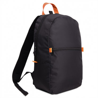 Рюкзак INTRO, черный с оранжевым