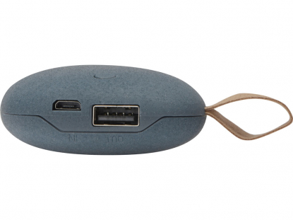 Внешний аккумулятор в форме камня Stone, 5200 mAh, темно-серый