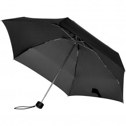 Зонт складной Minipli Colori S, механический, 5 сложений, чёрный