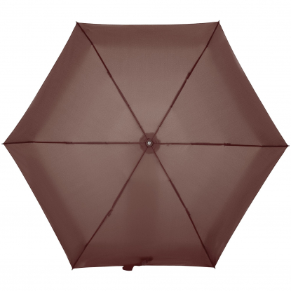 Зонт складной Minipli Colori S, механический, 5 сложений, коричневый, купол