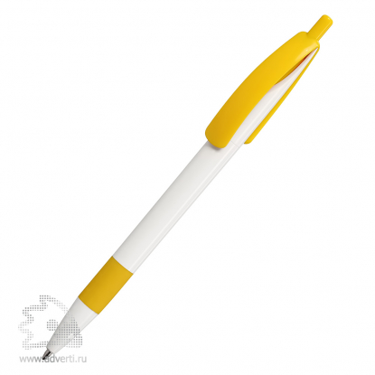 Шариковая ручка Cleo Rubber, желтая