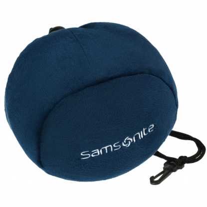 Подушка дорожная Global TA (Samsonite), синяя, в съёмном чехле