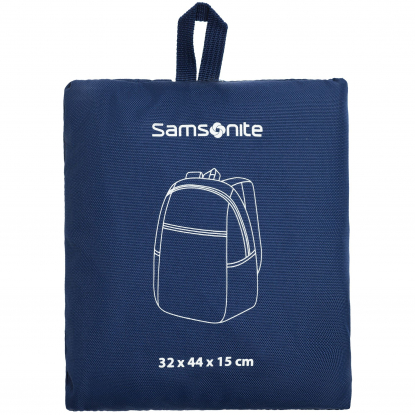Рюкзак складной Global TA (Samsonite), синий, в сложенном виде