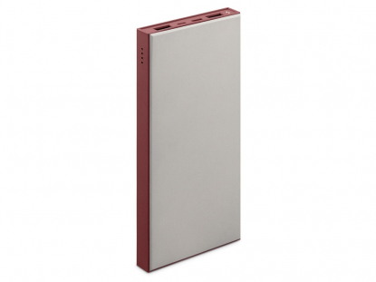 Внешний аккумулятор NEO ARIA, 10000 mAh, бордовый, оборатная сторона