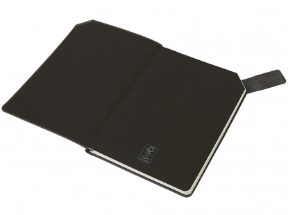 Блокнот А5 с магнитным клапаном в гибкой обложке Chaplin, серый