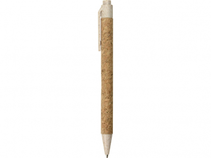 Ручка из пробки и переработанной пшеницы шариковая Evora, бежевая