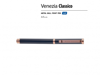 Ручка металлическая шариковая Venezia Classico, синяя
