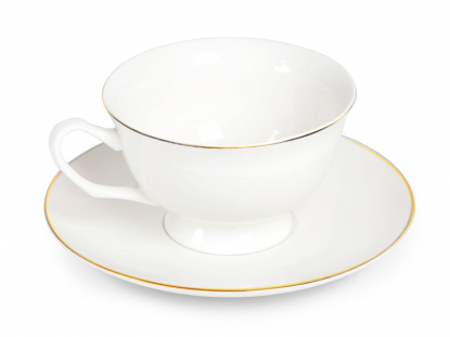 Чайная пара Preston с золотой каймой
