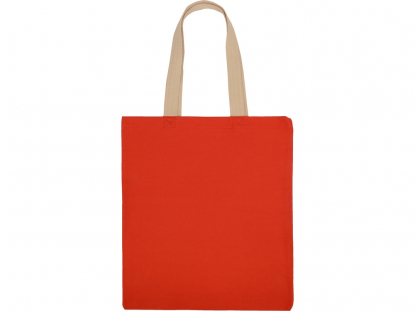 Сумка для шопинга Steady хлопковая с парусиновыми ручками, 260 г/м2, красная