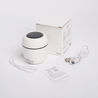 Портативная mini Bluetooth-колонка Sound Burger Bang, белая