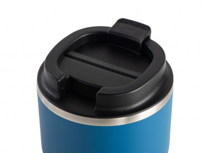 Вакуумная термокружка с керамическим покрытием Coffee Express, синяя