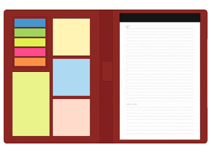 Блокнот А5 Tasmania, красный