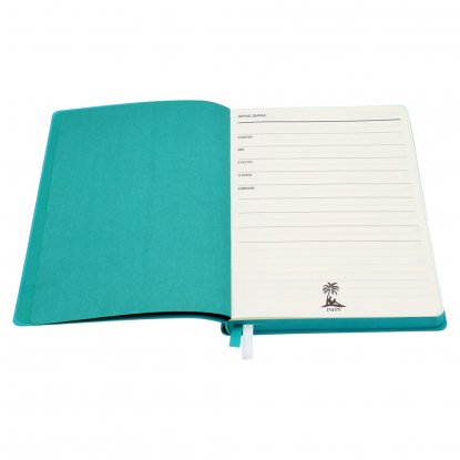 Ежедневник A5 недатированный Gabby, бирюзовый