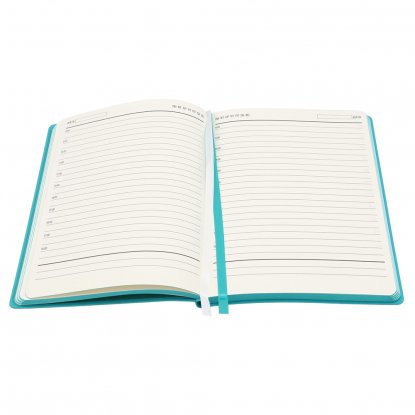 Ежедневник A5 недатированный Gabby, бирюзовый