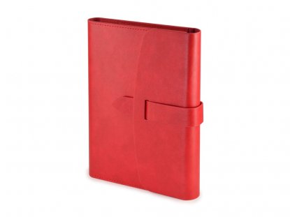 Ежедневник недатированный Senate, с магнитным клапаном, А5, красный