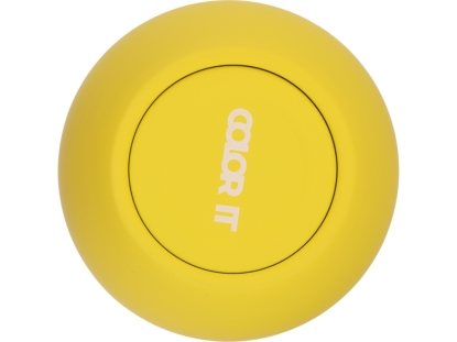 Термокружка Vacuum mug C1, soft touch, желтая